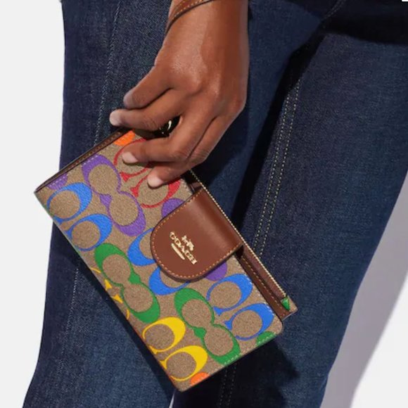 COACH Tech Wallet with Rainbow Monogram (Fits iPhone and Galaxy) - Picture 10 of 10